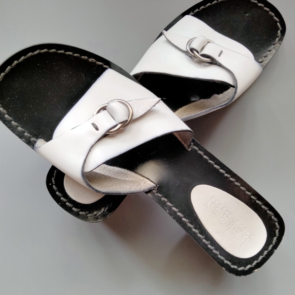 Ralph Lauren white sandals size 6.5